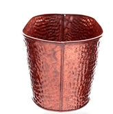 Champanheira em Ferro Galvanizado com Relevo Bronze 3 Litros 26cm x 15cm x 14cm - Ela Decora
